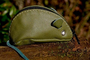 Green Mouse Purse