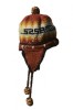 Multicoloured hat - with earflaps - adult size